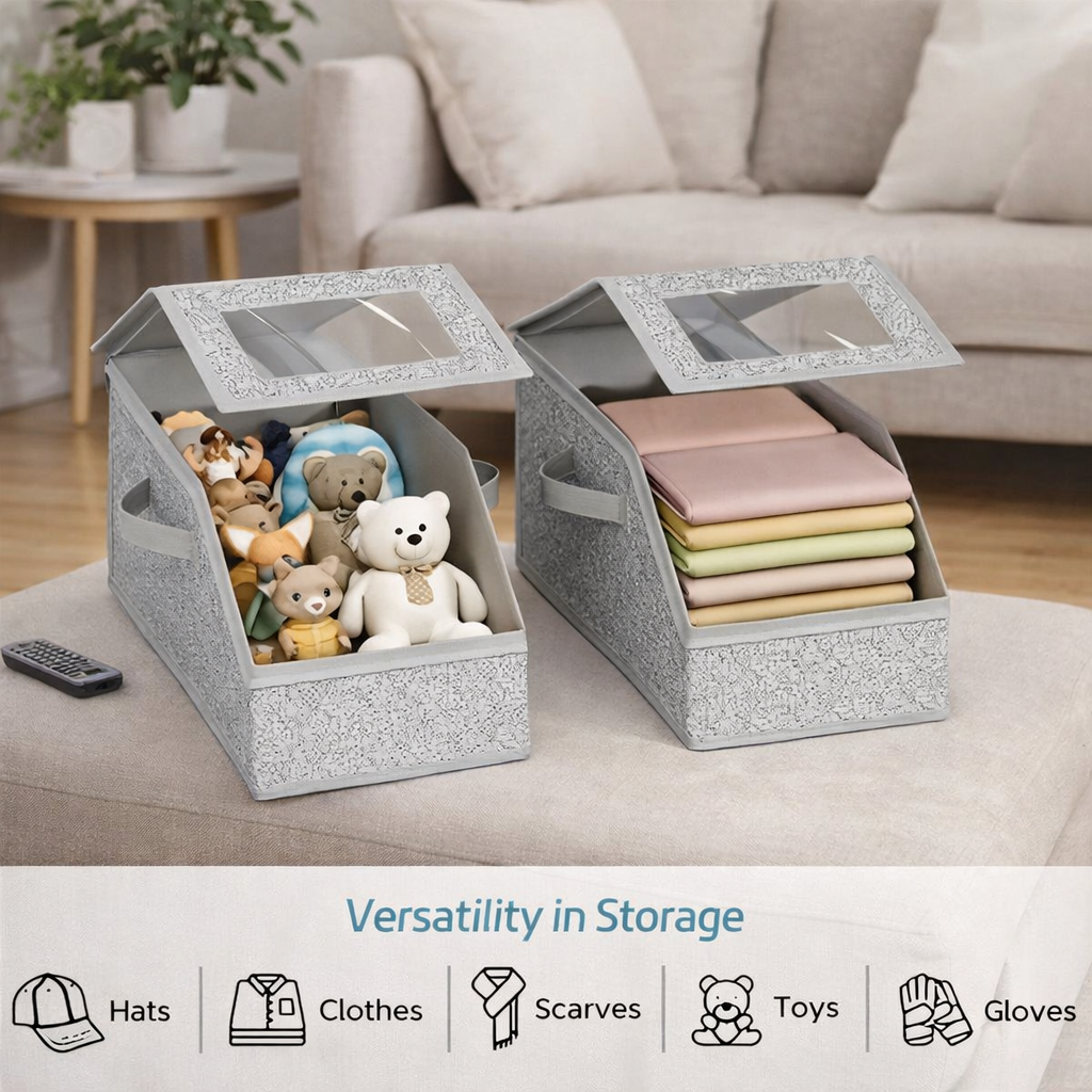 Stackable Hat Storage Boxes for Baseball Caps