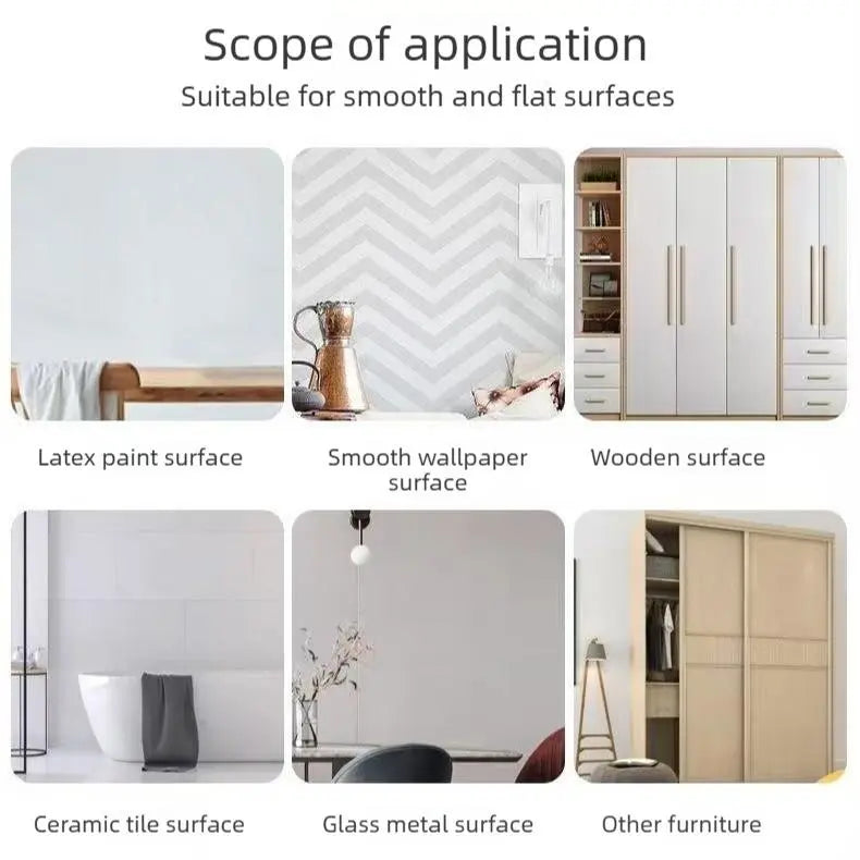 Self-adhesive mirror sticker with backing tape, 20 × 40 inch